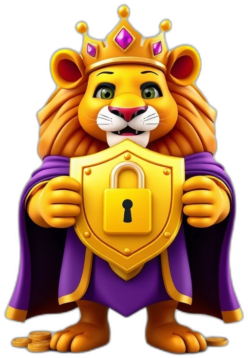 Teen Patti Stars lion-king mascot presenting the login and OTP sign-in screen
